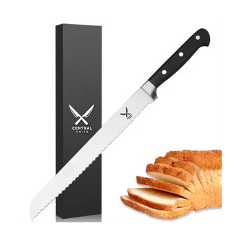 10 inch Classic Stainless Steel Bread Cutting Knife ABS Handle Kitchen Knife Serrated Bread Knife